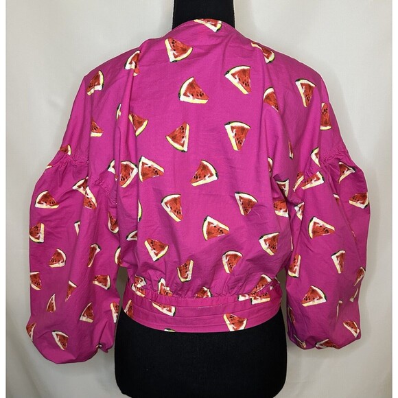 COLOR ME COURTNEY Emily Melon Wrap Top SIZE MEDIUM - Picture 6 of 11